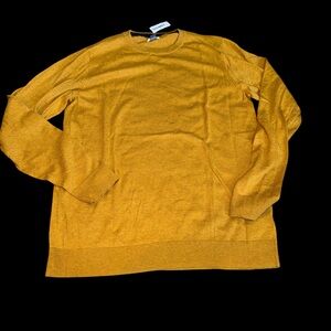 Old Navy Men's Golden Yellow Crewneck Sweater (XL Tall) NEW